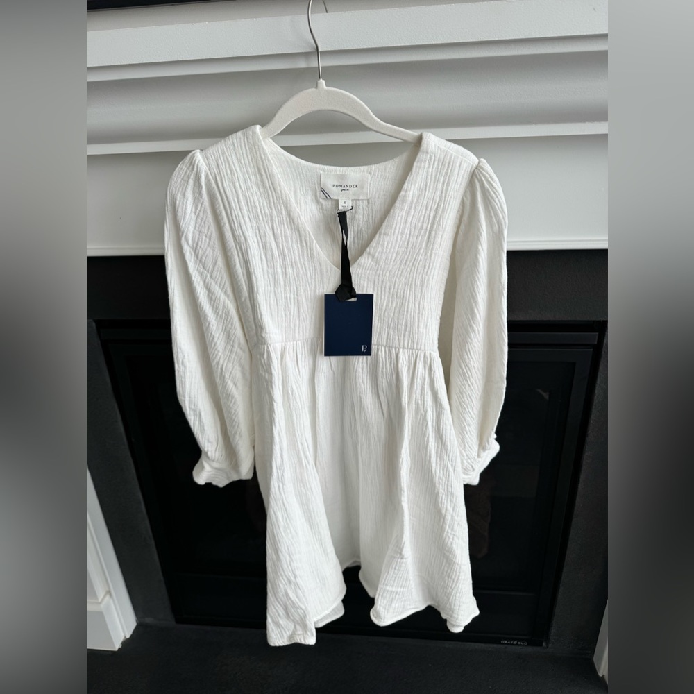 Pomander Place Tuckernuck White Gauze Millie Dress